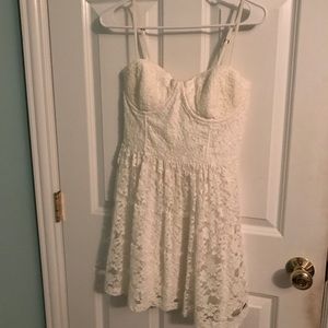 Abercrombie white lace dress